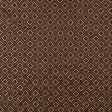Designer Fabrics 54 in. Wide Diamond Brown- Green And Gold Damask Upholstery And Window Treatment Fabric E638